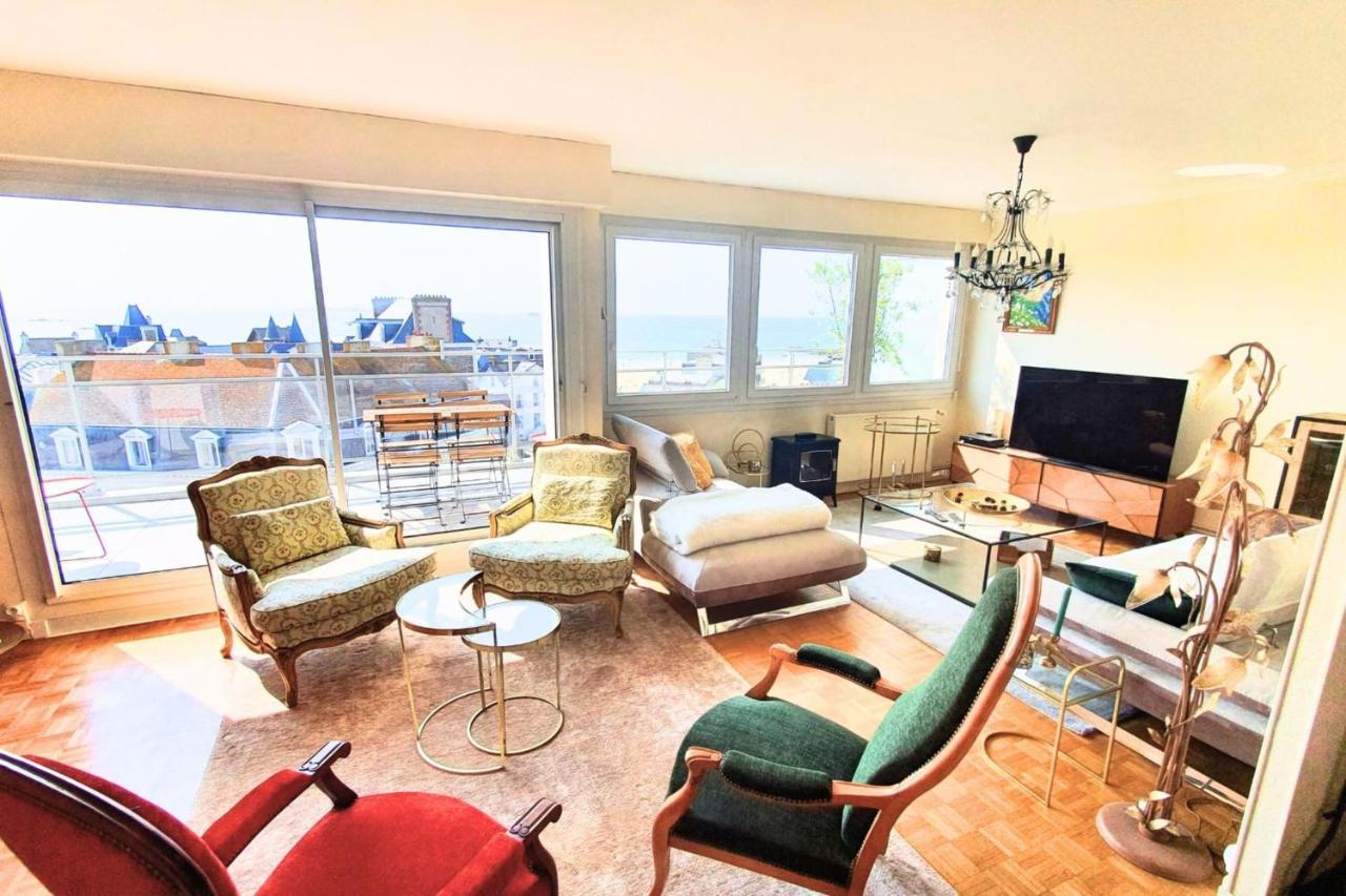 Bright Apt With Balcony Panoramic View Saint-Malo Kültér fotó