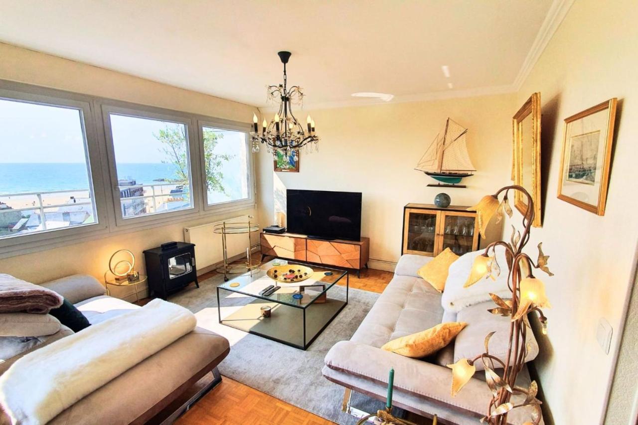Bright Apt With Balcony Panoramic View Saint-Malo Kültér fotó